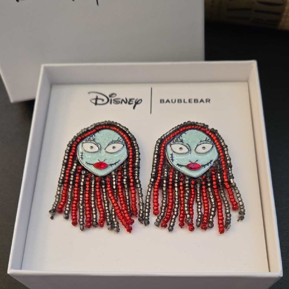 BaubleBar x Disney Beaded Earrings, Sally Nightmare Before Christmas, NWT - Picture 1 of 7